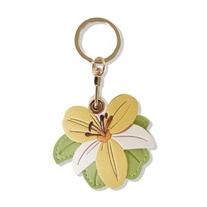 Pu Elegant Floral Chains Women Lily Flower <b>Charm</b> & Keychain Cute Key Chain Car Keys <b>Bag</b> <b>Charms</b> for Gifts - Product Image 5