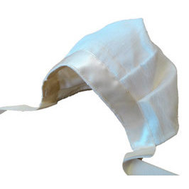 CUFFIA SHANTUNG AVORIO / IVORY SHANTUNG BONNET - Product Image 1