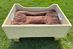 Anpassbares tragbares Hunde bett aus Holz Stapelbares rundes Nest Abnehmbare wasch bare Abdeck box Verpackt All Seasons Use for Home Pet <span class=keywords><strong>Store</strong></span> - Product Image 5