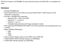 ROCK PI 5A Rockchip RK3588 SBC de 64 bits con procesador ARM de ocho núcleos
