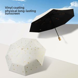 Paraguas Automático de 16 Varillas con Protección UV Solar, Plegable en 3 Secciones, Diseño Fresh Heart, Reforzado y Resistente al Viento - Product Image 3