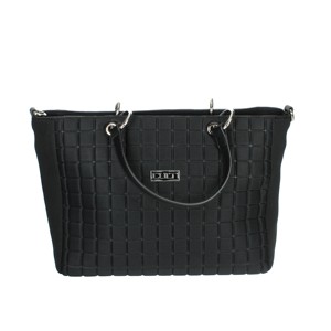 Borsa Casual X10.002 decorazione a catene nere fodera in vera pelle aperta a due cinturini stampa Logo Casual di ultima generazione - Product Image 1