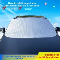 Pare-soleil de voiture à motif quadrillé, type carte, best-seller transfrontalier pour influenceurs TikTok Kuaishou, disponible en gros