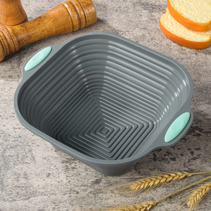 Ensemble de paniers de levage en silicone pliables pour <span class=keywords><strong>pain</strong></span> au levain, 3 formes, <span class=keywords><strong>banneton</strong></span> pliable avec kit complet d'accessoires de cuisson - Product Image 6