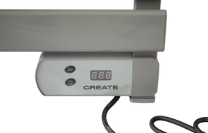 Porte-serviettes chauffant 500W <span class=keywords><strong>avec</strong></span> <span class=keywords><strong>minuterie</strong></span> 8H Utilisation facile Sec et chaud en hiver - Product Image 5