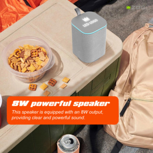 Dệt bảng nhỏ Boombox âm thanh âm nhạc Hộp âm thanh RGB Led BT không dây di động màu xanh răng bluetooths Loa - Product Image 3