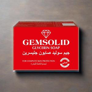 순하고 자극적이지 않은 Gemsolid 글리세린 피부에 오래 지속되는 보습 전문가 비누 - Product Image 2