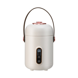 Portable Electric Slow Cooker 0.9L With <b>Timer</b> Function For Soup And Porridge Making - Product Image 2