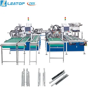 ZXS 3 section concealed slide cabinet manufacturing undermount slide assembled machine