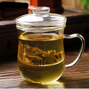 Grande tazza <span class=keywords><strong>da</strong></span> tè borosilicato 17.6oz/520ml, tazza trasparente per tè sfuso, bustine di tè in fiore tazza <span class=keywords><strong>da</strong></span> tè in vetro con infusore e coperchio - Product Image 1