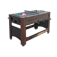 Table de billard multi-jeux rotative moderne 4 en 1 avec baby foot Table de baby-foot Table de baby-foot