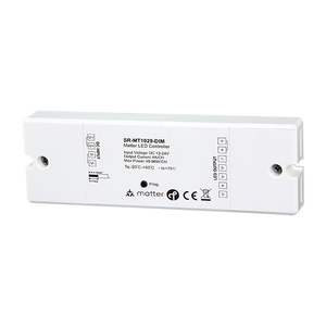 Controlador LED DIM Matter Over Thread, 12-24VDC, 5 Canales, Luces LED de un Solo Color, Red de Malla IPv6, Extensión Zigbee - Product Image 5