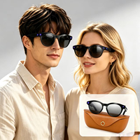 Lunettes intelligentes DX14 8MP avec étui de chargement, traduction en temps réel, commande vocale, lecture de musique et IA intelligente