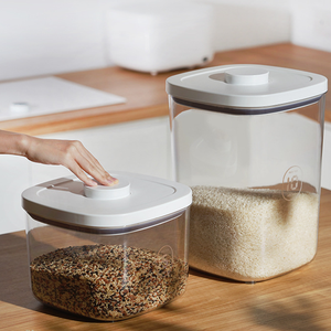 Thực Phẩm Lưu Trữ <span class=keywords><strong>Container</strong></span> 5 <span class=keywords><strong>Kg</strong></span> 10 <span class=keywords><strong>Kg</strong></span> Rõ Ràng Pet Bột Ngũ Cốc Thực Phẩm Khô Kín Lưu Trữ Tổ Chức Với Pop up Nắp Đo Scoop - Product Image 5