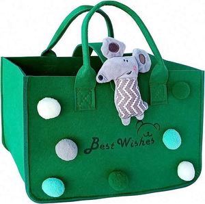 Sacs cadeaux créatifs en feutre très demandés pour les anniversaires d'enfants, sacs de shopping élégants pour femmes, sacs de voyage pour fêtes - Product Image 1