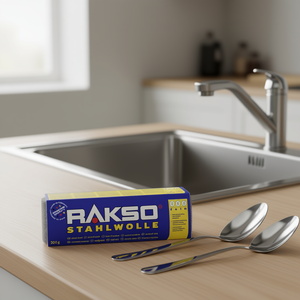 Laine d'acier RAKSO 000 200 g, qualité fine, pour polissage et nettoyage - Product Image 3