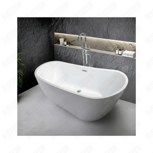 <span class=keywords><strong>Baignoire</strong></span> rectangulaire autoportante moderne, simple et légère - Luxe - Rayures verticales - Product Image 5