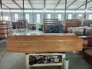 IT087 Bara in Legno Massello di Paulownia Stile Americano per <span class=keywords><strong>Servizi</strong></span> Funebri Italiani 192x56x28cm - Product Image 4