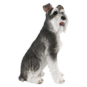 Figura Realista de Perro Schnauzer en Poliresina, Estatua de Perro Pudel en Resina, Regalo de Resina para Perros - Product Image 2