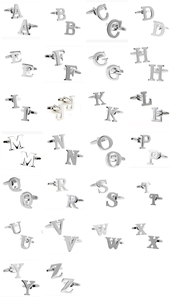 Haute qualité Français hommes <span class=keywords><strong>de</strong></span> chemise en métal en laiton or <span class=keywords><strong>argent</strong></span> A-Z lettre <span class=keywords><strong>boutons</strong></span> <span class=keywords><strong>de</strong></span> <span class=keywords><strong>manchette</strong></span> lettre Initiale Alphabet <span class=keywords><strong>boutons</strong></span> <span class=keywords><strong>de</strong></span> <span class=keywords><strong>manchette</strong></span> pour hommes - Product Image 2