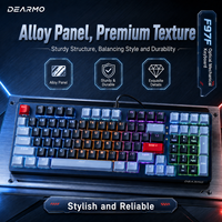 Clavier de jeu mécanique à axe optique F97F, 97 touches, disposition compacte, cadre en alliage, clavier filaire mixte pour PC, joueurs sur ordinateur