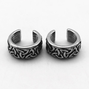 yunnique <b>Cuff</b> <b>Earrings</b> Titanium Steel Geometric Design Unisex Fashion Jewelry - Product Image 2