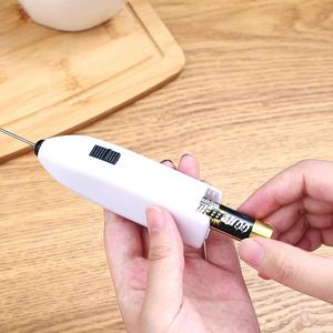 Electric Mini Handheld Milk Frother Coffee Stirrer with Foaming Cream Function Stainless Steel Kitchen Tool - Product Image 4