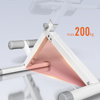 Banc d'hyperextension multifonctionnel de type chaise romaine pour salle de sport à domicile, équipement d'entraînement pour les abdominaux et les sit-ups
