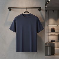 T-shirt unisexe en coton Pima 210g de qualité supérieure, coupe ajustée, col rond, vente en gros, modèle unique pour homme, fabriqué par MAQVOB Factory EU US.