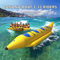 Bateau banane gonflable, poisson volant, tube tractable, équipement de surf pour 3 à 12 personnes, parc aquatique, usage commercial