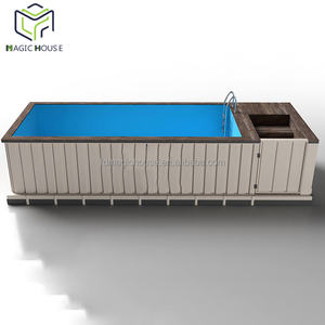 Magic House Nouveau Design <span class=keywords><strong>2022</strong></span> Piscine Conteneur Maritime 20ft 40ft Portable pour Villa en Acier Galvanisé Design Moderne - Product Image 4