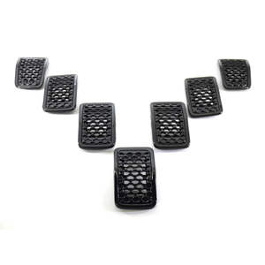 Rejilla de malla negra para la entrada de aire del parachoques delantero para Jeep Cherokee 2019-2021, material ABS, actualización de reequipamiento. - Product Image 2