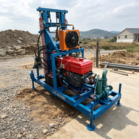 Machine de forage hydraulique portable diesel Liyo 150 22HP 25HP, mini-foreuse de puits d'eau de 100 à 150 m pour l'approvisionnement en eau des fermes