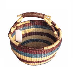 <b>Woven</b> <b>Basket</b> with Handle and Many Beautiful Designs for Clothes Seagrass <b>Basket</b> Laundry <b>Basket</b> Living Room Storage - Product Image 1