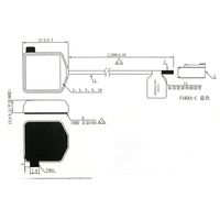Antenne GPS BD active personnalisée en usine avec connecteur FAKRA et câble RG174 pour traceur de navigation de véhicule
