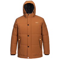 Veste matelassée de haute qualité imprimée en service OEM, veste de snowboard d'hiver pour homme, col montant, fermeture éclair