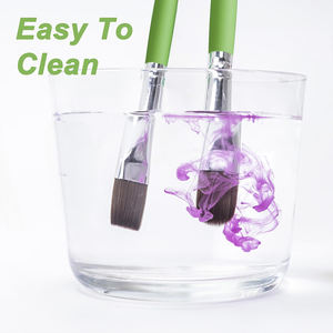 Xin Bowen - Juego de 25 Pinceles de Pintura Acrílica de <span class=keywords><strong>Diferentes</strong></span> Formas, Pinceles de Artista con Mango Verde y Espátula - Product Image 5