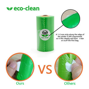 Sacs à déjections canines écologiques personnalisés avec logo, en vrac, de haute qualité, en papier organique, épais - Product Image 3