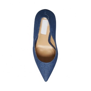 <span class=keywords><strong>Scarpe</strong></span> da <span class=keywords><strong>donna</strong></span> di Marca Nuovi Arrivi 2021 Blu <span class=keywords><strong>Denim</strong></span> Punta a punta Tacchi A Spillo Tacchi a Spillo Delle Donne Pompe dei Talloni delle Donne del Vestito <span class=keywords><strong>scarpe</strong></span> - Product Image 5