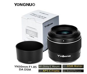 Yongnuo YN50mm F1.8S DA DSM เลนส์กล้องสําหรับ <span class=keywords><strong>Sony</strong></span> E-Mount สําหรับ <span class=keywords><strong>SONY</strong></span> <span class=keywords><strong>A6300</strong></span> A6400 A6500 NEX7 APS-C กรอบอัตโนมัติโฟกัส AF/MF - Product Image 2