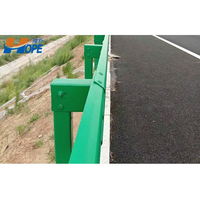 Barrera de Tráfico de Plástico Galvanizado de Alta Resistencia con 2 Ondas, Estándar Francés GS4, Diseño 2023, Barrera de Seguridad Vial