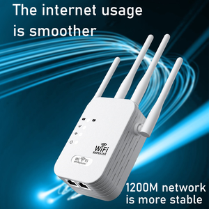 TUTI, venta al por mayor, repetidor <span class=keywords><strong>Wifi</strong></span> de doble banda, enrutador <span class=keywords><strong>Wifi</strong></span> de 2,4 GHz y 5,8 GHz, repetidor de señal de red inalámbrica de 300/1200Mbps para el hogar - Product Image 5