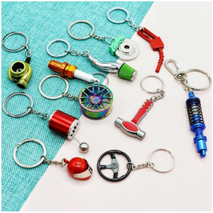 Vente en gros d'accessoires de moteur 2d pour voiture de 0,5 CV personnalisés <span class=keywords><strong>Porte</strong></span>-clés pour voiture de course <span class=keywords><strong>Porte</strong></span>-clés de boîte de vitesses à cylindre en métal <span class=keywords><strong>marin</strong></span> - Product Image 2