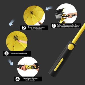 Ombrello da Golf da uomo antivento ombrellone da sole con rivestimento nero impermeabile logo personalizzato ombrello da pioggia in fibra colorata 8K - Product Image 3