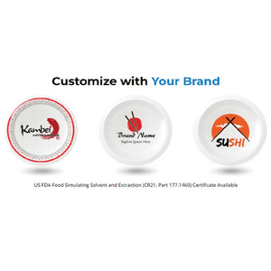 El juego de sushi de melamina de 5 pulgadas ecológico más vendido, múltiples opciones de color para todos los estilos de cocina, incluye tazón y taza - Product Image 3