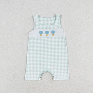 Boutique Summer Hot Air <b>Balloon</b> Embroidery Sibling Matching Sets Baby Toddler Outfits Casual Girls Boys Kids Clothing - Product Image 5