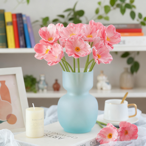Fleur artificielle de pavot en soie écologique à tige unique, toucher réel, pour décoration intérieure et accessoire de table de mariage - Product Image 4