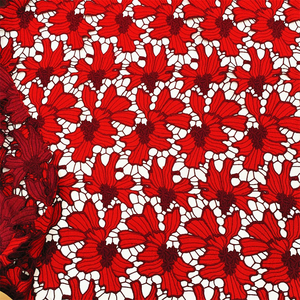 Afrikanischer Spitzenstoff 2024 Hochwertige 5-Yard-Guipure-Kordelspitze mit Steinen Nigerianischer Spitzenstoff - Product Image 5