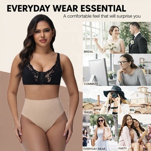 YiQun OEM/ODM Womens <strong>High</strong> <strong>Waist</strong> Seamless Tummy Control Slimming <strong>Underwear</strong> Shaping Thongs Panties Body Shaper for Women - Product Image 2