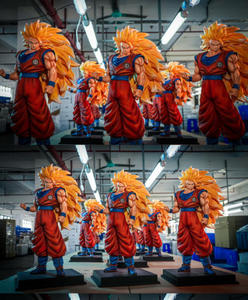 Figurine de Son Goku Super Saiyan 3 Dragon Ball Z de 54 cm, grande taille, nouvelle figurine de manga de dessin animé, statue en PVC, figurine d'anime, jouet cadeau - Product Image 3